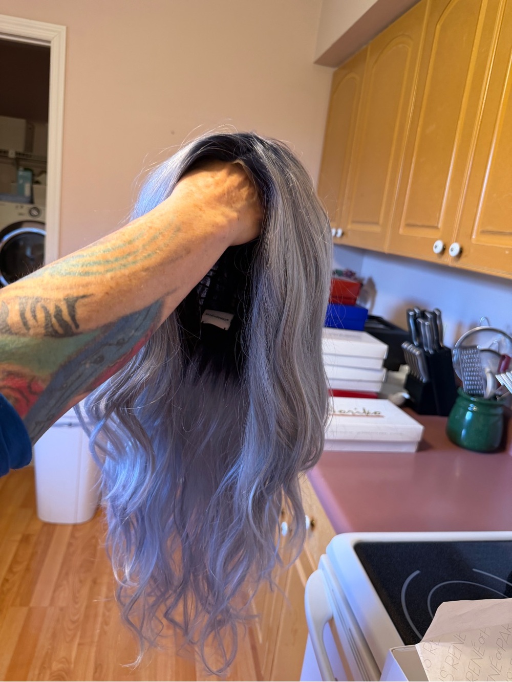 Rene of Paris Frozen Sapphire Lavish Wavez wig - Picture 3 of 4